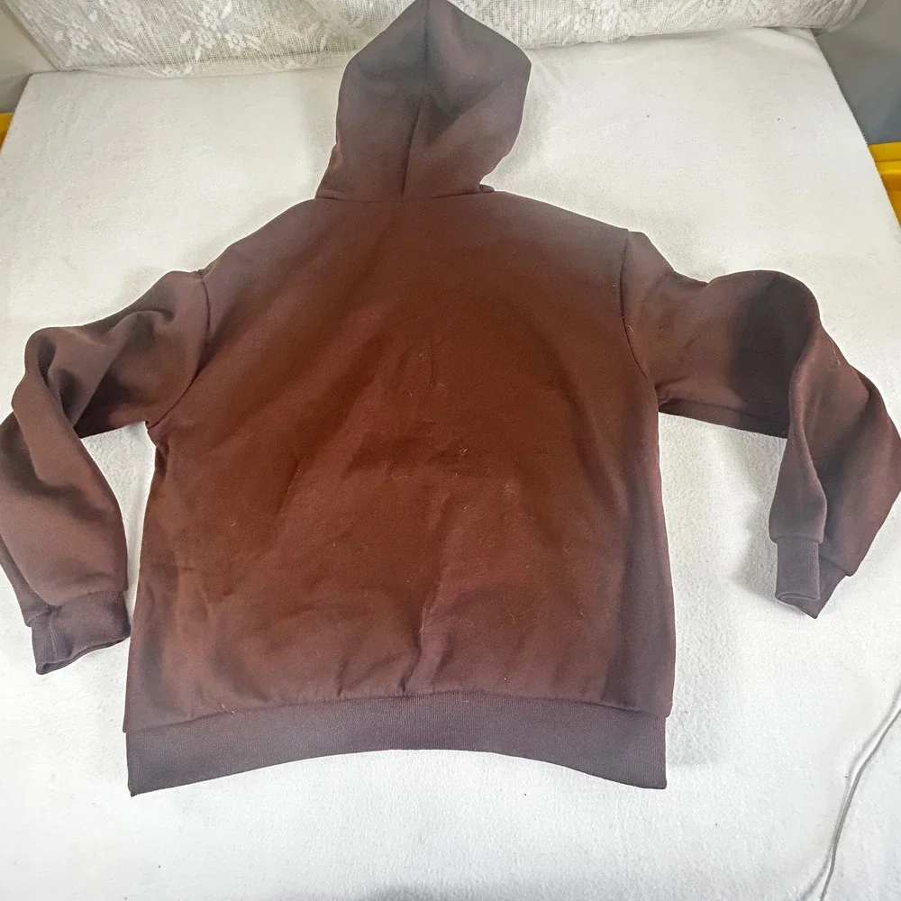 Kids Brown‎ Los Angeles California Graphic Hoodie Sweatshirt XL Brown 01935